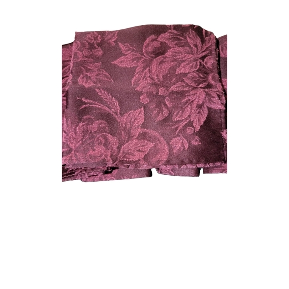 Ralph Lauren BOUNTIFUL WINE napkins set/4~retired pattern - Picture 2 of 4